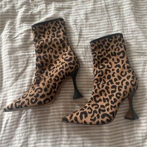 L'INTERVALLE Leopard Print Heeled Boots